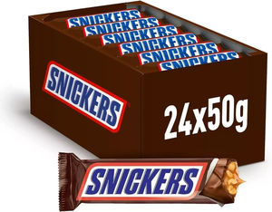 Barra de chocolate Snickers al por mayor, 50g, paquete de 24 cajas de exhibición con gráficos llamativos para punto de venta minorista al por mayor - Product Image 4