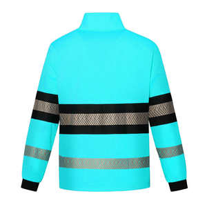 2024 veste de sécurité de travail personnalisée pour les travailleurs conception personnalisée avec des poches d'outils de sécurité de veste à glissière de haute qualité - Product Image 3