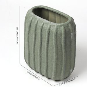 Jarrón de cerámica decorativo de Arte Moderno único, estilo único para hierba de Pampa y flores secas para decoración de cumpleaños y jarrón de suelo - Product Image 4