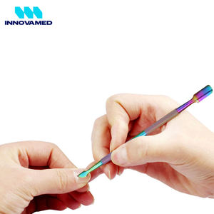 Pousse-cuticules double extrémité en acier inoxydable multicolore haut de gamme avec logo personnalisé par INNOVAMED en gros - Product Image 4