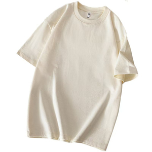 T-shirt imprimé vintage lavé à l'acide pour hommes de haute qualité 100% fibre de coton 260 grammes en vrac nouvelle taille vierge solide - Product Image 3