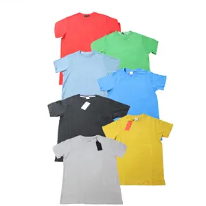 High Quality Garments Manufacturer Men's T Shirt OEM Service Custom Logo Top Class Cotton Solid Color Men's T Shirt For Summer