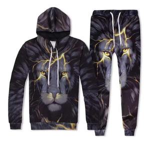 High Quality Wholesale Sublimation Sweat Suit Set Tracksuits Men Sweat Jogging Suits 2024 Gym Jogging Men's Tracksuit - Product Image 1