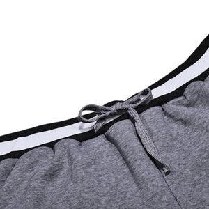 Conjunto deportivo de dos piezas personalizado para hombre, chándal de invierno de Color sólido, traje de ocio tejido, forro polar de algodón 100% transpirable - Product Image 5