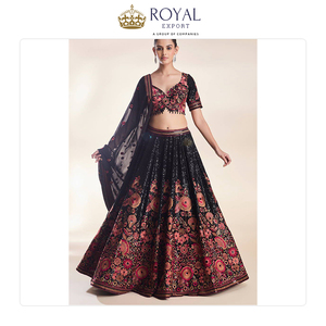 Tendance Créateur De Mode Vêtements De Mariage Vêtements Traditionnels Indiens Faux Georgette Vêtements Indiens Lehenga Choli à Vendre - Product Image 2