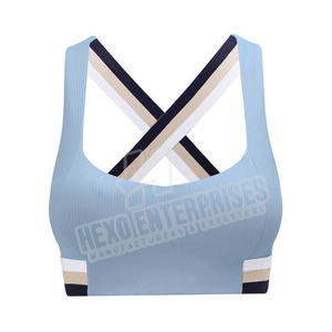 Sujetador deportivo de talla grande de la mejor calidad para mujer, cómodo, sin costuras, transpirable, fácil de usar, patrón estampado para correr, uso en el gimnasio - Product Image 5