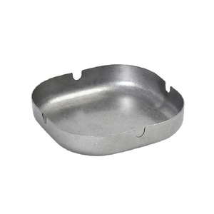 Classic <b>Portable</b> Round Stainless Steel <b>Ashtray</b> Metal <b>Ashtray</b> Windproof Cigarette Ash Holder For Home & Outdoor Use - Product Image 1