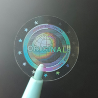 Autocollants adhésifs holographiques personnalisés en vinyle, anti-contrefaçon, étanches, haute sécurité, anti-effraction, pour collection de pièces de monnaie