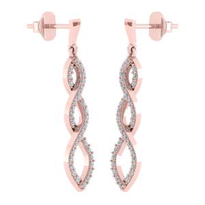 Boucles d'oreilles exquises en moissanite faites à la main pour femmes Superbes bijoux uniques avec un design unique - Product Image 3