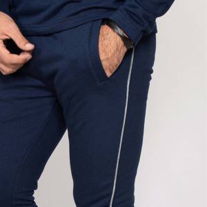 Dibujo Elástico Sport Wear Poliéster Tech Fleece Chándal Sudadera con capucha Jogger Dos piezas Jogging Chándal Conjunto Hombres Sweatsuit - Product Image 4