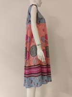 Ropa de dormir de estilo veraniego para mujer, Vestido de estilo paraguas sin mangas de rayón no tejido con cintura elástica suave para uso diario