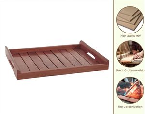 Bandeja de Servir de Madera Multiusos Hecha a Mano con Asa, Proveedor Indio, Platos para Uso Doméstico y de Cocina - Product Image 5