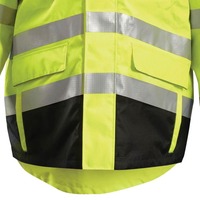 Veste de sécurité professionnelle haute visibilité réfléchissante imperméable antibactérienne coupe-vent pour hommes certifiée CE/EU