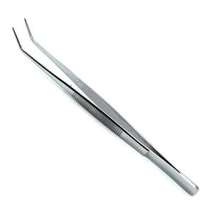 Nouvelle pince à épiler de qualité supérieure au design personnalisé Pansement dentaire Pince chirurgicale à pointe inclinée Instruments et pince à épiler de cuisine - Product Image 1