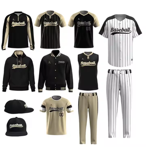 Conjuntos de ropa deportiva de uniforme de béisbol de último diseño de alto fabricante en talla grande transpirable y recién llegado - Product Image 2
