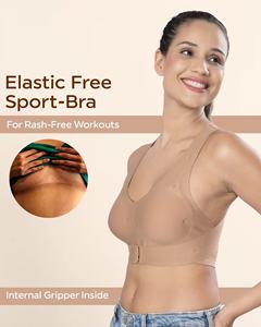 Tweens Invisi-Gym Bra Wire-Free Everyday Patrón sólido Algodón Bonded Seamless Padded Invisi-Fit (FAWN) - Product Image 2