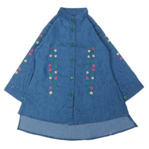 Camisa Vaquera Bordada para Niñas Chase Value - Azul, Tallas 3-10 Años - Product Image 4