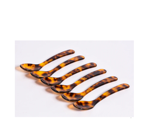 Ensemble de serveur de salade à motif poignée verte en résine élégante cuillère à poignée vague pour servir les salades outils de salade faits à la main - Product Image 6