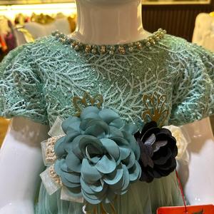 2024 ใหม่แฟชั่นชุดราตรีอย่างเป็นทางการ Gowns พัฟแขนซาตินชุดราตรี - Product Image 5