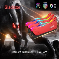 Hot Sale DDR RGB Light Overclocking Memory RAM 2666mhz 3200mhz 8GB 16GB Desktop Best Ddr4 Ram for Gaming