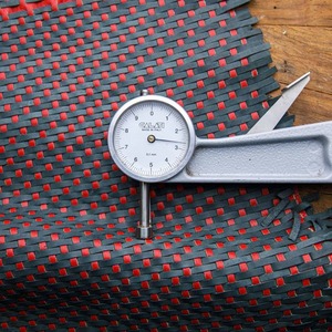 Luxurious Handmade <b>Basket</b> <b>Weave</b> Leather 1 to 12 Sqft Customizable Black & Gray High Quality Leather Products - Product Image 5