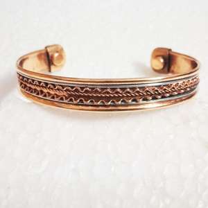 Pulseras de cuentas de brazalete de cobre puro atractivo moderno Unisex para fiestas de moda estilo religioso bajo MOQ Aleación de latón hecha principalmente - Product Image 3