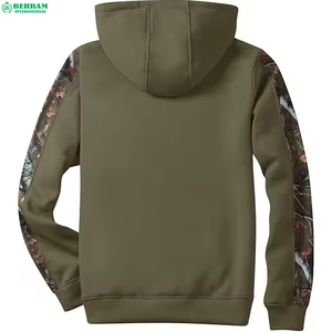 Sudaderas con capucha personalizadas de talla grande para hombre, sudadera transpirable de algodón pesado, diseño polar de invierno de Algodón 100% con logotipo de texto - Product Image 4