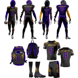 Uniforme de Fútbol Americano Ecológico y Resistente, Uniforme de Fútbol Americano Unisex con Contraste de Color - Product Image 1