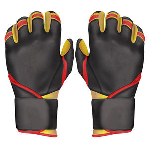 Gant de frappeur de baseball en cuir de qualité supérieure, offrant une adhérence et un confort exceptionnels, disponible en diverses formes et couleurs, idéal pour les séances d'entraînement quotidiennes. - Product Image 4