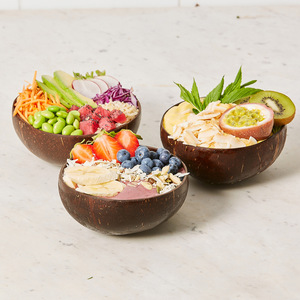 Cuencos de coco sostenibles, herramientas de cocina para aperitivos, cereales, batidos, accesorios para cuencos de coco ecológicos - Product Image 3