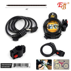 Candado antirrobo para bicicleta con contraseña de 43 \ ", accesorio para bicicleta de motocicleta, candado de cadena de Metal y Cable, 50 uds/CS - Product Image 1