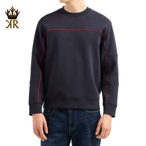 Nouveau sweat-shirt pour homme en coton 100% confortable, col montant, fermeture éclair, respirant, imprimé personnalisé, automne-hiver - Product Image 1