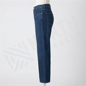 กางเกงยีนส์ทรงหลวมขาบานพิเศษ สไตล์แบนด์ ฟ্লैट ฟ्रอนต์ สำหรับผู้หญิง สีสันปรับแต่งได้ สไตล์สตรีทแวร์ - Product Image 2