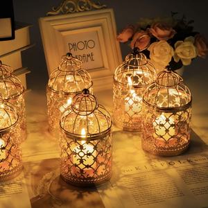 Lanterne à suspendre en métal, vintage et moderne, faite à la main, pour Noël/mariage/fête - Product Image 3