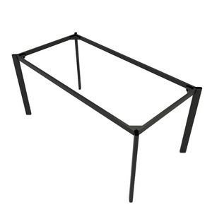 Pieds de table ovales en fer Concept 160x80cm, montage facile, style design industriel HCOC007 - Product Image 2