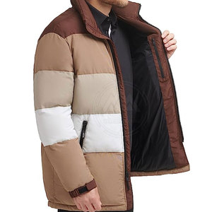 Men's High Street Style <b>Puffer</b> <b>Jacket</b> Custom Logo Wholesale Made of Waterproof Polyester for Outdoor Use - Product Image 4