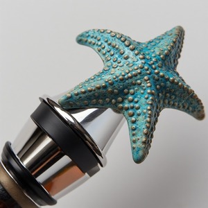 Rustic Path Metal <b>Wine</b> Bottle Stopper with Cast Iron Surface Durable Build Christmas Design Antique <b>Charm</b> - Product Image 3