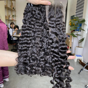 Extensions de cheveux vierges Remy vietnamiens de qualité supérieure, boucles crépues euraséennes, 100% sans nœuds, sans perte de cheveux - Product Image 1