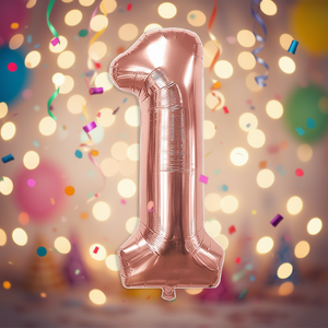 ลูกโป่งปาร์ตี้เลิฟ นูเมโร โรสโกลด์ N1 80 ซม. 12 ชิ้น/ถุง - Product Image 3