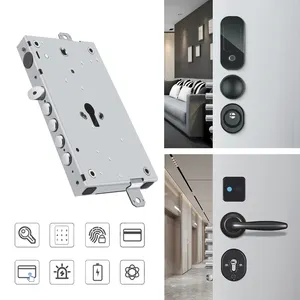 Finger Mobile Home Smart Door Lockset Kunci Sidik Jari untuk Pintu Keyless Entry Door Lock Elektronik Pueta Lock