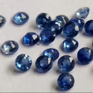 100% ธรรมชาติสีฟ้า Cyanite 3 มม.รอบเหลี่ยมเพชรพลอยคุณภาพสูงของแท้หลวมปรับเทียบอัญมณีสําหรับเครื่องประดับทําใช้ในราคาจํานวนมาก - Product Image 1