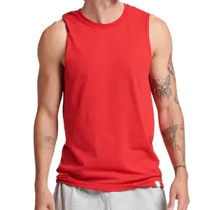 Wholesale Manufacturer New Design 2024 Cotton Comfortable Sleeveless Men Tank Tops Fitness Singlet Bodybuilding Workout Gym Vest