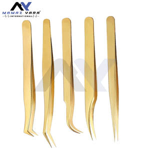 Juego de Pinzas para Pestañas Incluye 5 Pinzas de Acero Inoxidable para Extensiones de Pestañas Clásicas, Individuales y de Volumen - Product Image 6