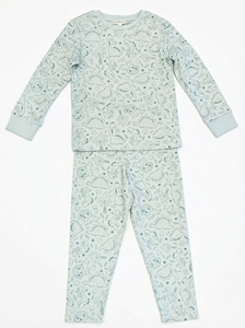 Ensemble de pyjama pour enfants en flanelle organique à carreaux personnalisé OEM, 100% coton, respirant, doux, manches longues, vêtements de nuit pour enfants - Product Image 4