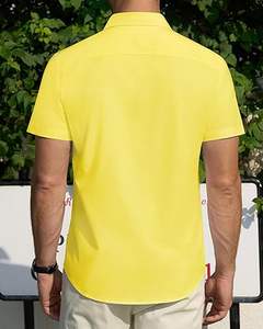 Chemise de bureau formelle de haute qualité 100% coton à manches longues à motif écossais écologique à séchage rapide respirante personnalisée pour hommes - Product Image 2