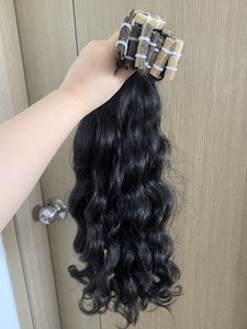 InStock Extensions de cheveux humains vierges vietnamiens à double bande ondulation naturelle Closure Deep Wave - Product Image 4