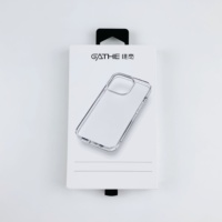 Logo personnalisé Boîte d'emballage en carton à tiroir ouvert coulissant Boîte de cas de téléphone portable avec fenêtres transparentes pour IPhone 17 Pro MAX