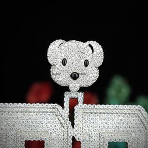 Round Brilliant Cut Moissanite <b>Initial</b> Letter Pendant for Men & Women by Phoenix Enterprise Iced Out Hip Hop jewelry Pendant - Product Image 5