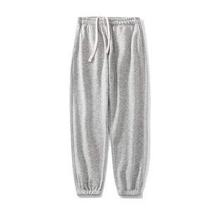 Wholesale 100% Cotton Sweatpants Jogger Custom Logo Sweatpants New Style Baggy Straight for Men Fleece Woven Woolen Regular - Product Image 3