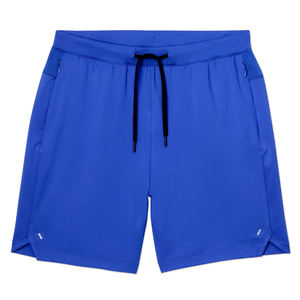 Pantalones cortos deportivos sólidos para hombre, transpirables, de secado rápido, para gimnasio, Fitness, bolsillo con cremallera trasera, respetuosos con el medio ambiente, tenis, correr, entrenamientos - Product Image 4